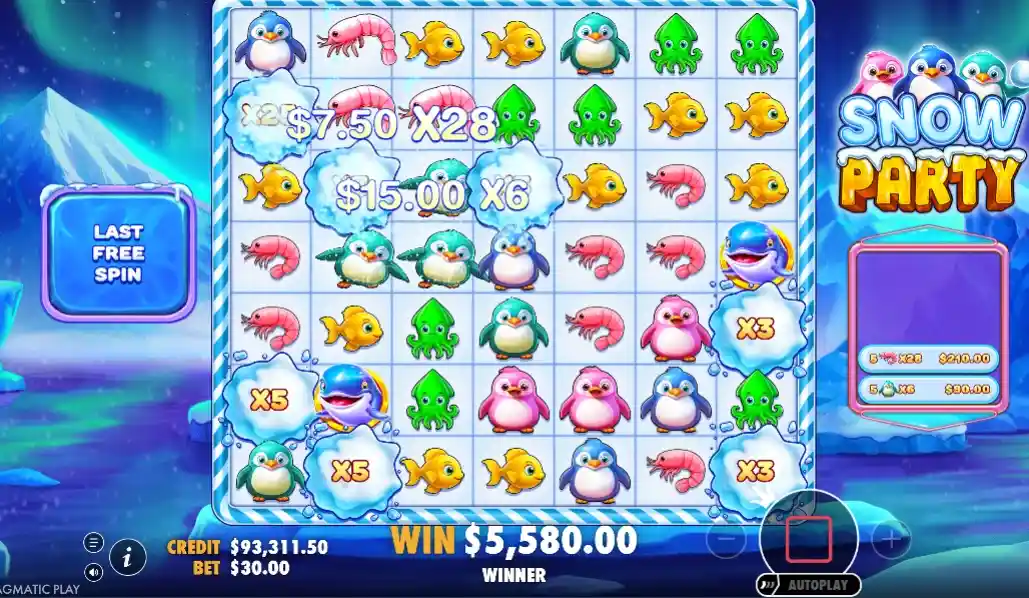 Special Features and Bonuses I Discovered in Snow Party Slot